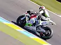 Mike Di Meglio, riding his Ducati Avintia at the 2014 French Grand Prix.