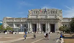 Central railway station of Milan