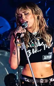 Singer Miley Cyrus