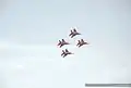 Russian Swifts (aerobatic team) in formation.