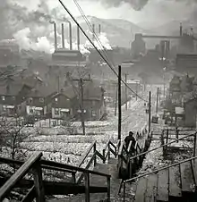 Public staircase in Pittsburgh, ca. 1940