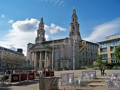 Leeds Civic Hall was built in 1933 on the site of Appleyard's home, 4 Hirst Square