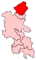 A medium constituency, to the far north of the county.