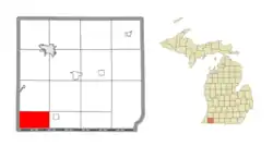 Location within Cass County