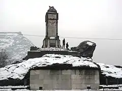 The Minaret of Knowledge and Ignorance, built in the 1920s on a hill in Deh Mazang, commemorating king Amanullah's victory over the Mullah-e Lang in the Khost rebellion