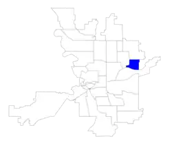 Location within the city of Spokane