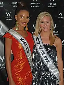 Crystle Stewart, Miss USA 2008 and Stevi Perry, Miss Teen USA 2008