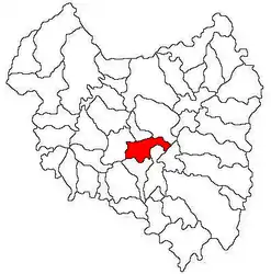 Location in Covasna County