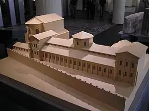 Model of the praetorium in Roman Cologne