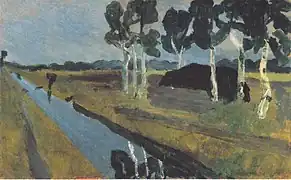 Gray Landscape with Moor Channel(1899)