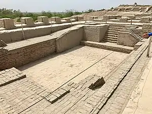 The Great Bath, in the raised citadel area of the city, Mohenjo Daro, Sindh Province, Pakistan, unknown architect, c.2600-1900 BC