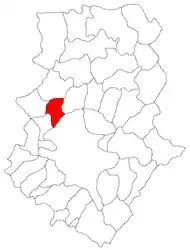 Location in Ilfov County