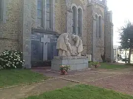 The war memorial in Saint-Germain d'Anxure