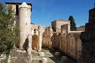 Ruins of San Pedro de Arlanza monastery (10th century)