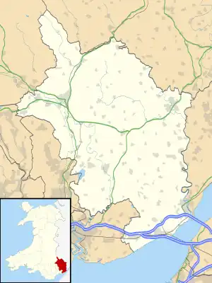 Larkfield is located in Monmouthshire