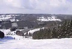 Partial view of Mont des Brumes' piste in 2005