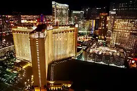 Aerial view of the Monte Carlo at night, 2009