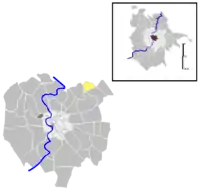 Position of the quartiere within the city