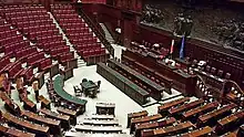 Debating chamber, designed by Ernesto Basile