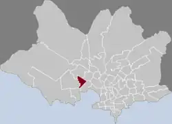 Location of Tres Ombúes - P.Victoria in Montevideo