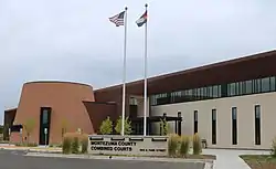 The Montezuma County Combined Courts building in Cortez