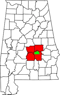 Map of Montgomery metropolitan area