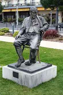 Monument to Nabokov at Montreux.