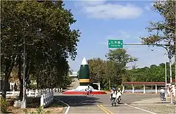 Monument to the August 23 Artillery Battle at the junction of Hupu Road and Jiujing Road