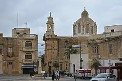 Monuments and parish church in Nadur