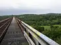 View point across the length of the Moodna Viaduct from one of the ends.