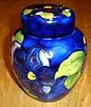 Moorcroft ginger jar, in 'Clematis' design.