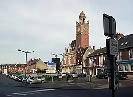 The town hall square in Moreuil