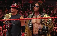 The Miz, left, and John Morrison as World Tag Team Champions