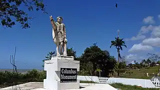 Image 15Moruga – Christopher Columbus monument. Columbus landed here on his third voyage in 1498. This is on the southern coast of the island of Trinidad, West Indies (from Trinidad)