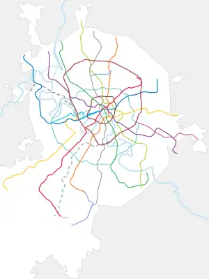 Partizanskaya is located in Moscow Metro