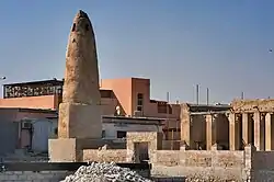 A close-up of the historic Al Ruwais Mosque