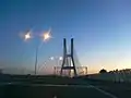 Rędzinski Bridge at dusk