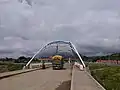 Bridge connecting the Indonesian village of Motaain to Mota'ain, in East Timor