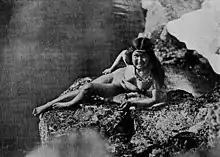 Nude photo of Aleqasina as Sedna by Robert Peary