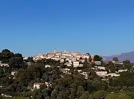 A view of the town of Mougins