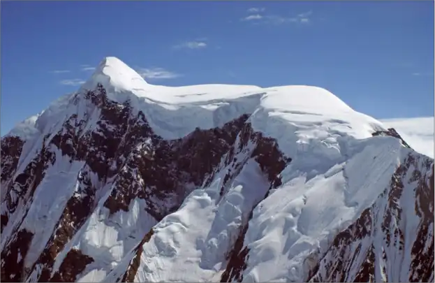 Bertha's summit detail, from northwest