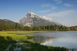 Mount Rundle seen from Vermilion Lakes