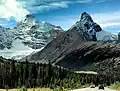 Hilda (right) with Mt. Athabasca (left)