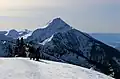 North aspect of Mount Cartier seen from Revelstoke Mountain Resort