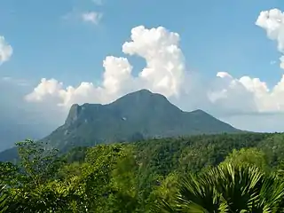 Mount Maculot, seen from Alitagtag, Batangas in 2017.