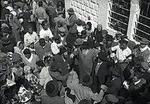 Dances in the entrance of the tomb of Rabbi Shimon, 1953. Beno Rothenberg, Meitar Collection, National Library of Israel