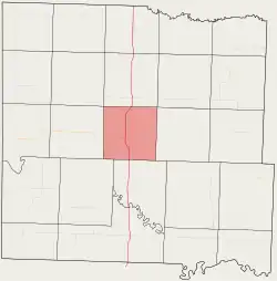 Location in Bates County