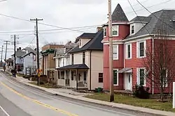 Looking west near 78 Main Street in Hickory