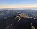 Aerial view with Monterey Bay in background