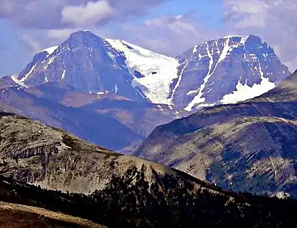 Mount Woolley and Diadem Peak in the distance